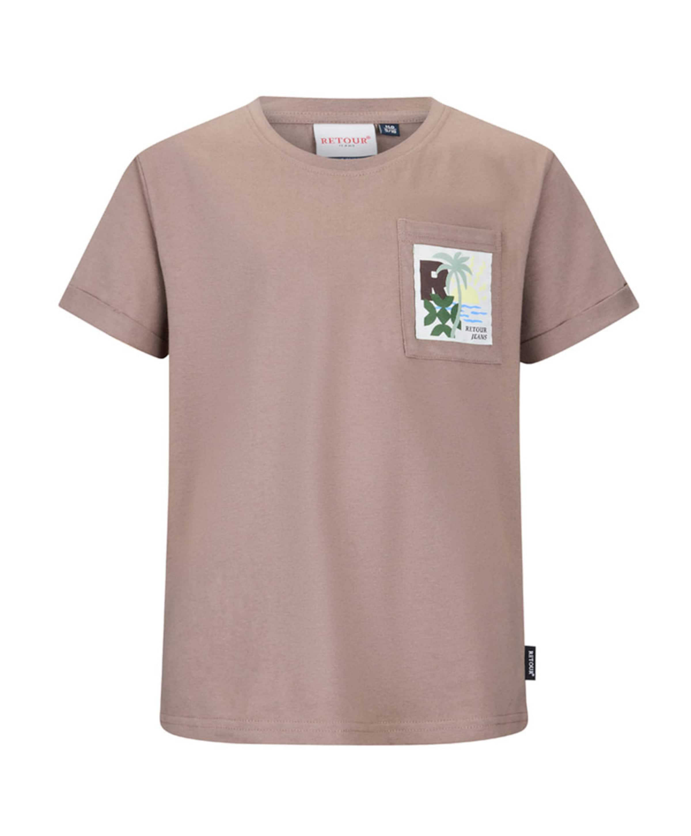 Jongens T-shirt bruin