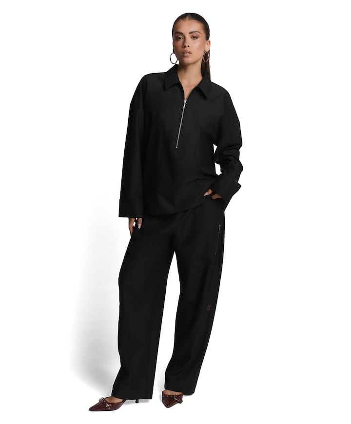 CUTSEAM dames broek zwart