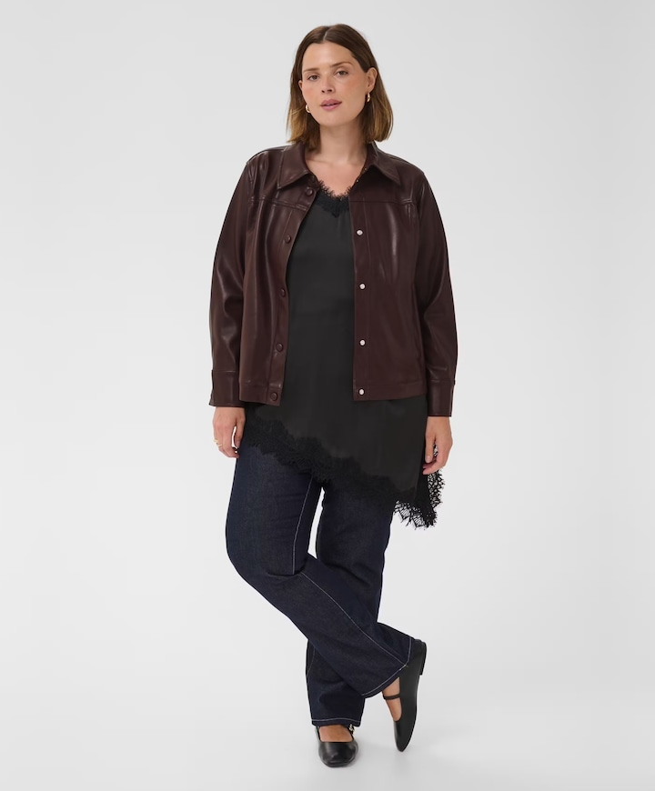 Dames jas bordeaux