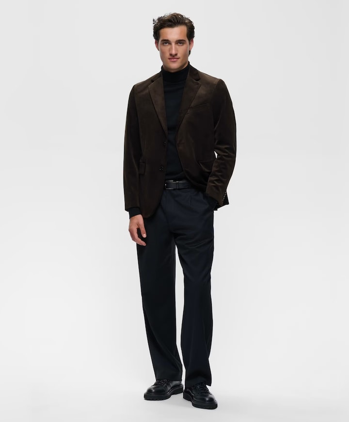 Heren colbert bruin