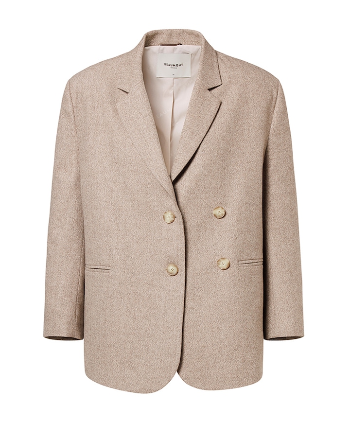 Dames blazer beige