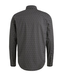 Heren overhemd lange mouw blauw