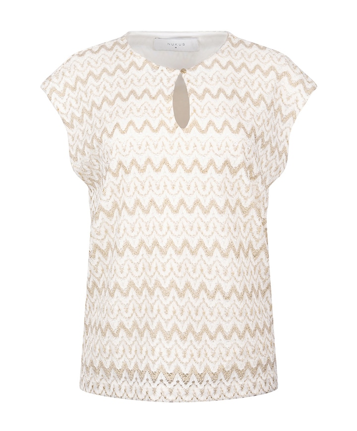 Dames top ecru