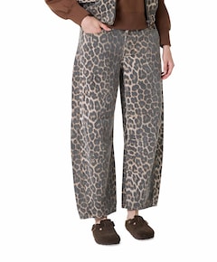 FIORA-BARREL1 dames broek bruin