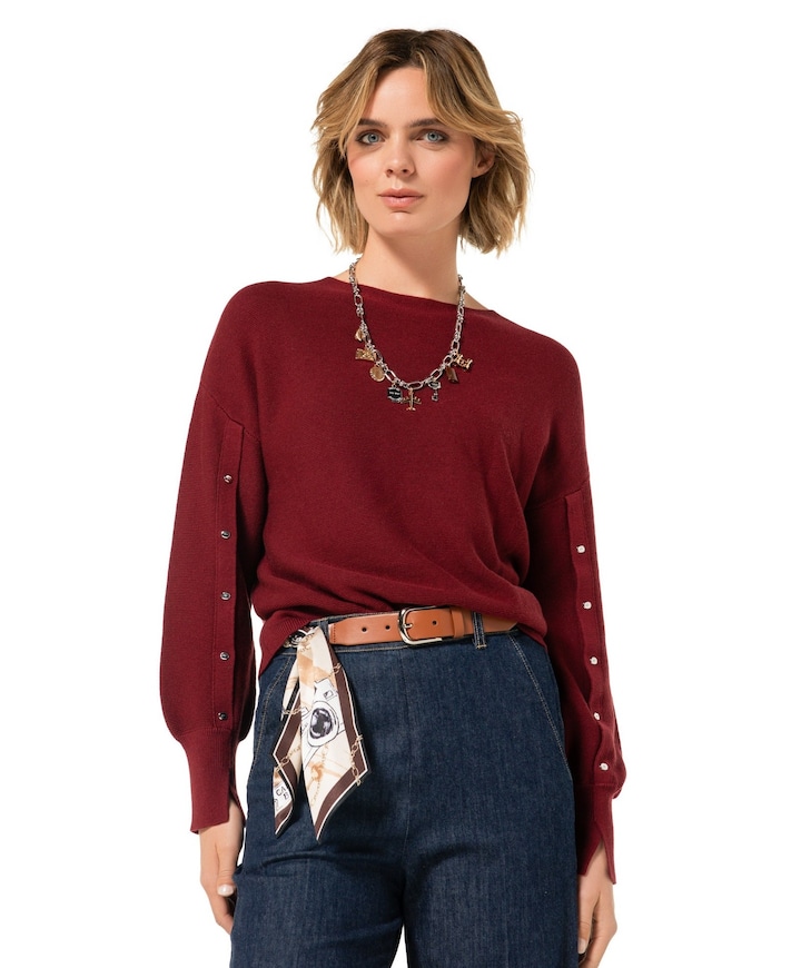 Dames trui bordeaux