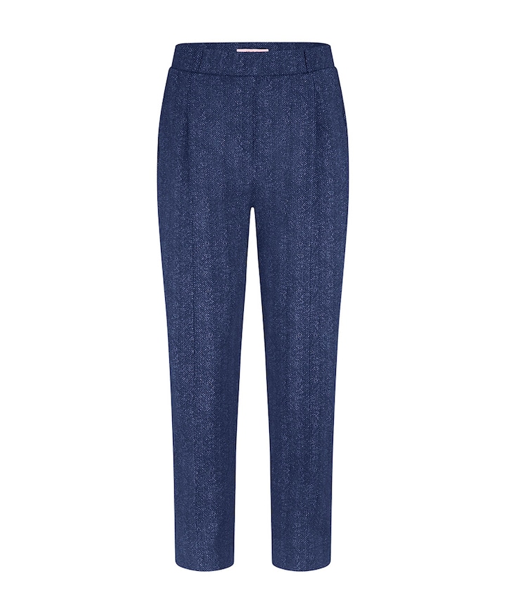 Otis herringbone broek blauw