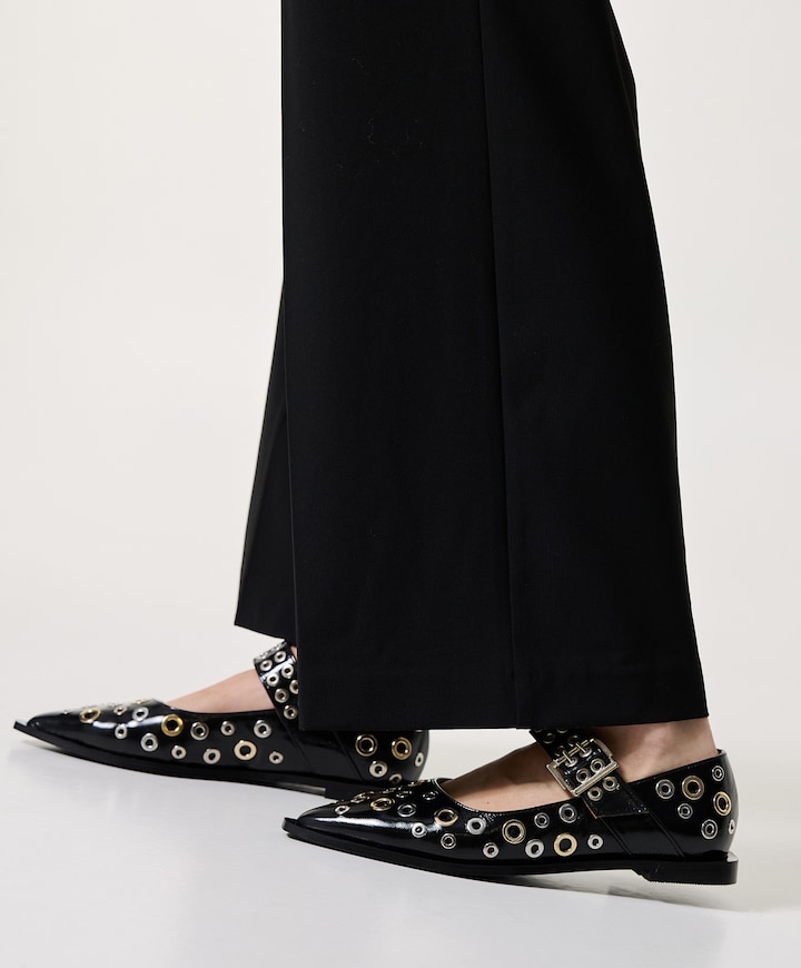 dames slingbacks zwart