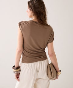 Dames top beige