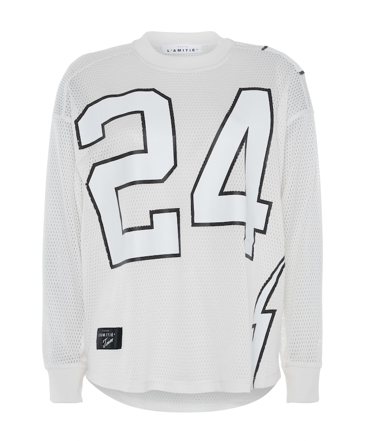 Dames longsleeve ecru