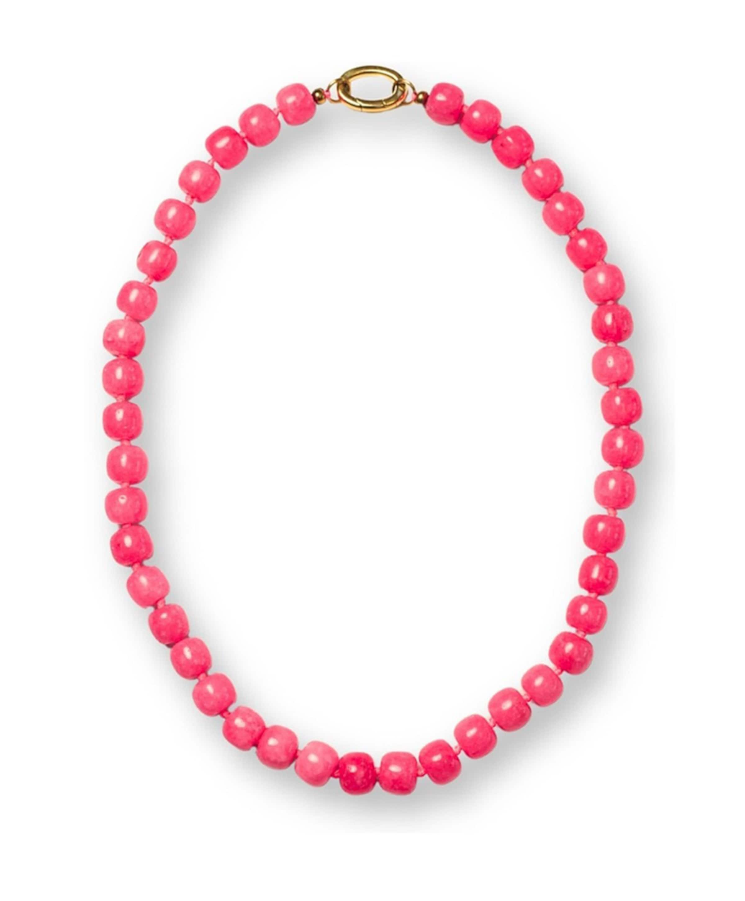 Dames ketting roze