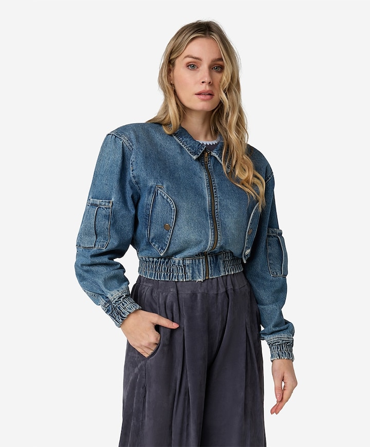 Dames spijkerjas blauw