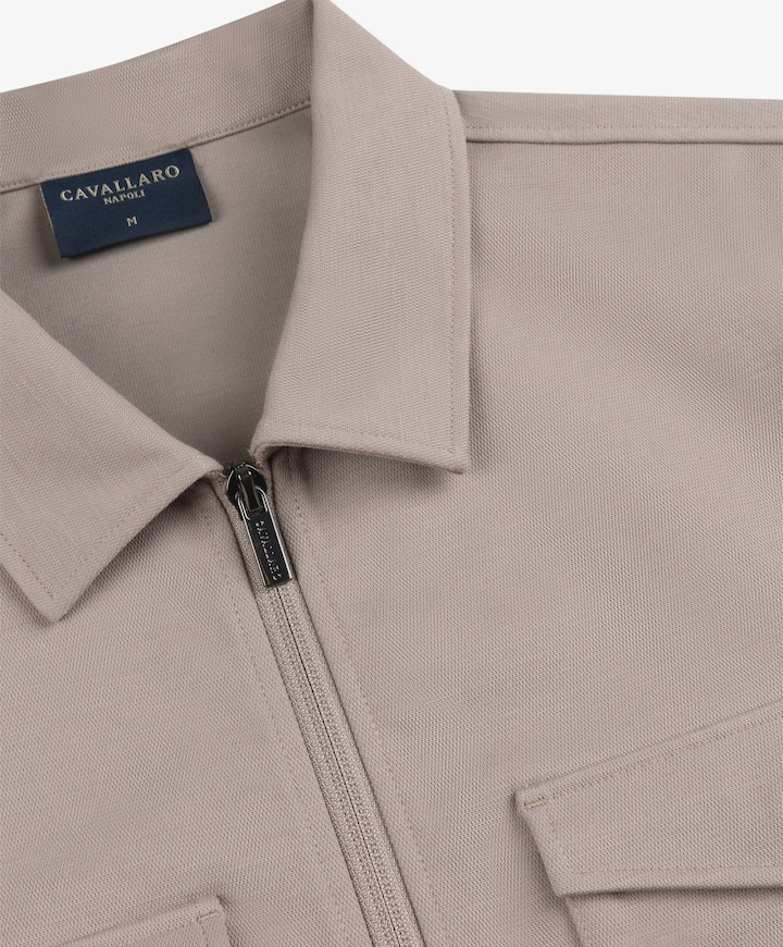 Heren overshirt beige