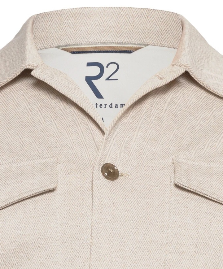 Heren overshirt ecru