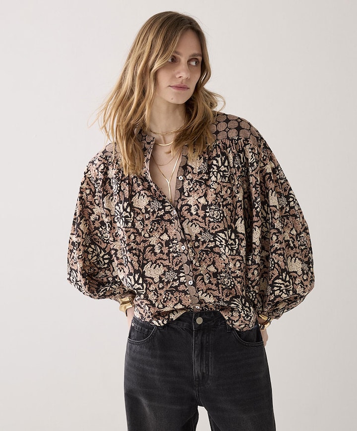 Dames blouse zwart