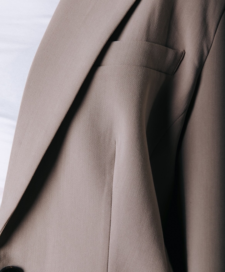 Dames blazer beige