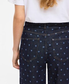 VIFREYA PAL HW DOT WIDE DBD dames jeans blauw