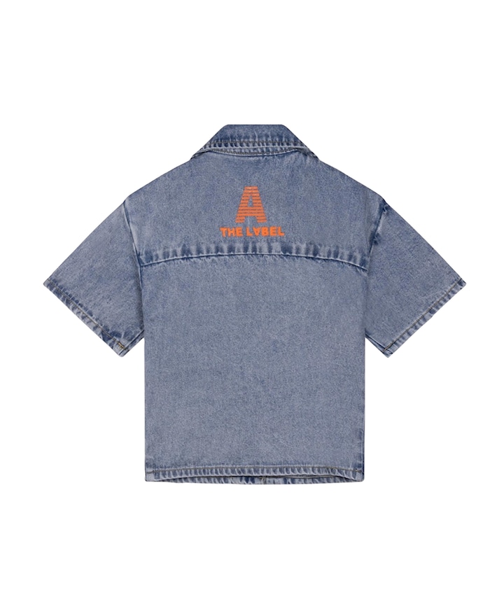 Uniseks blouse blauw