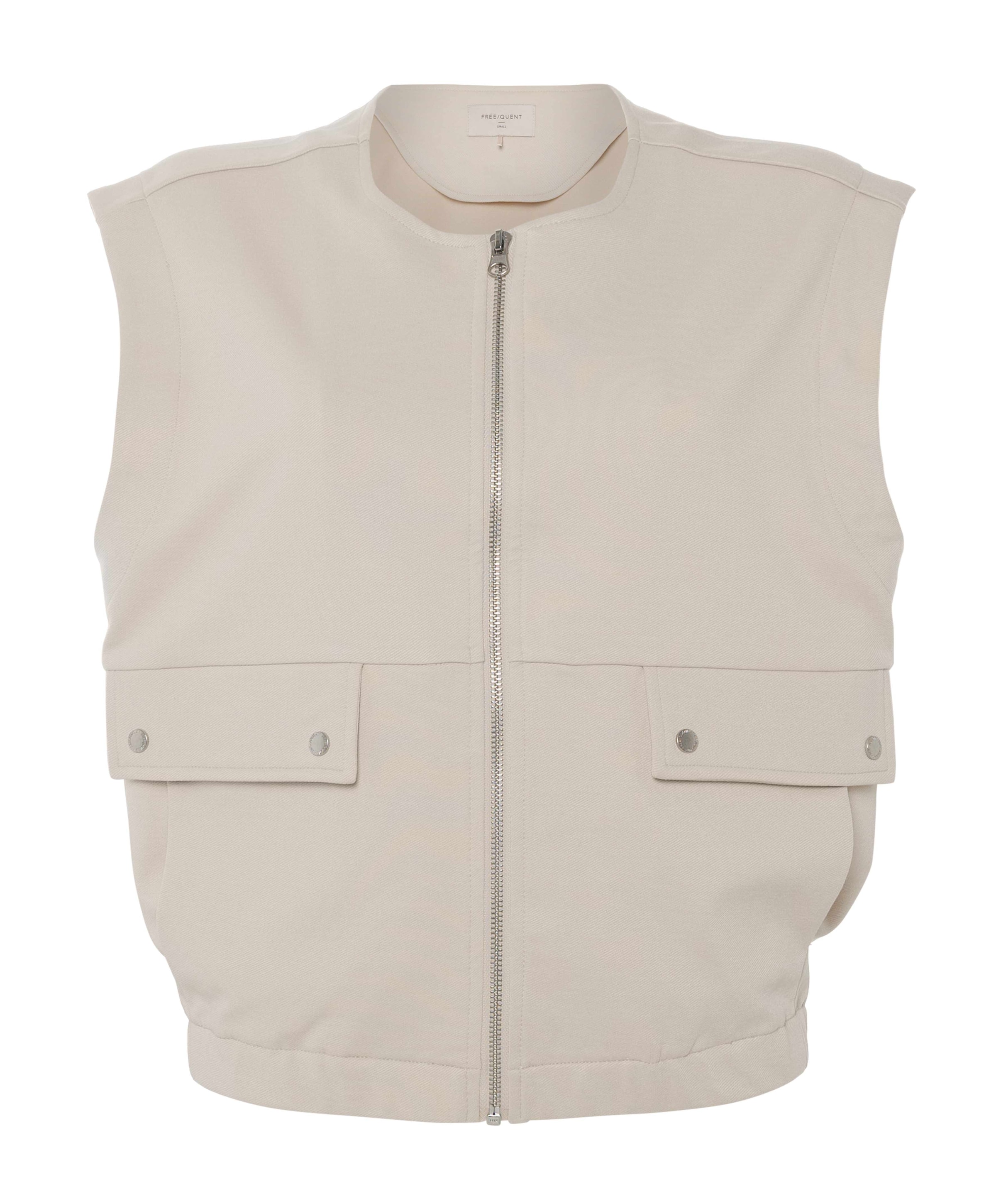 Dames gilet beige