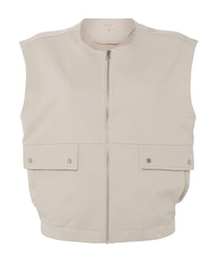 Dames gilet beige