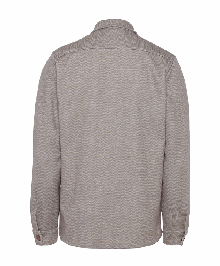 Heren overshirt beige