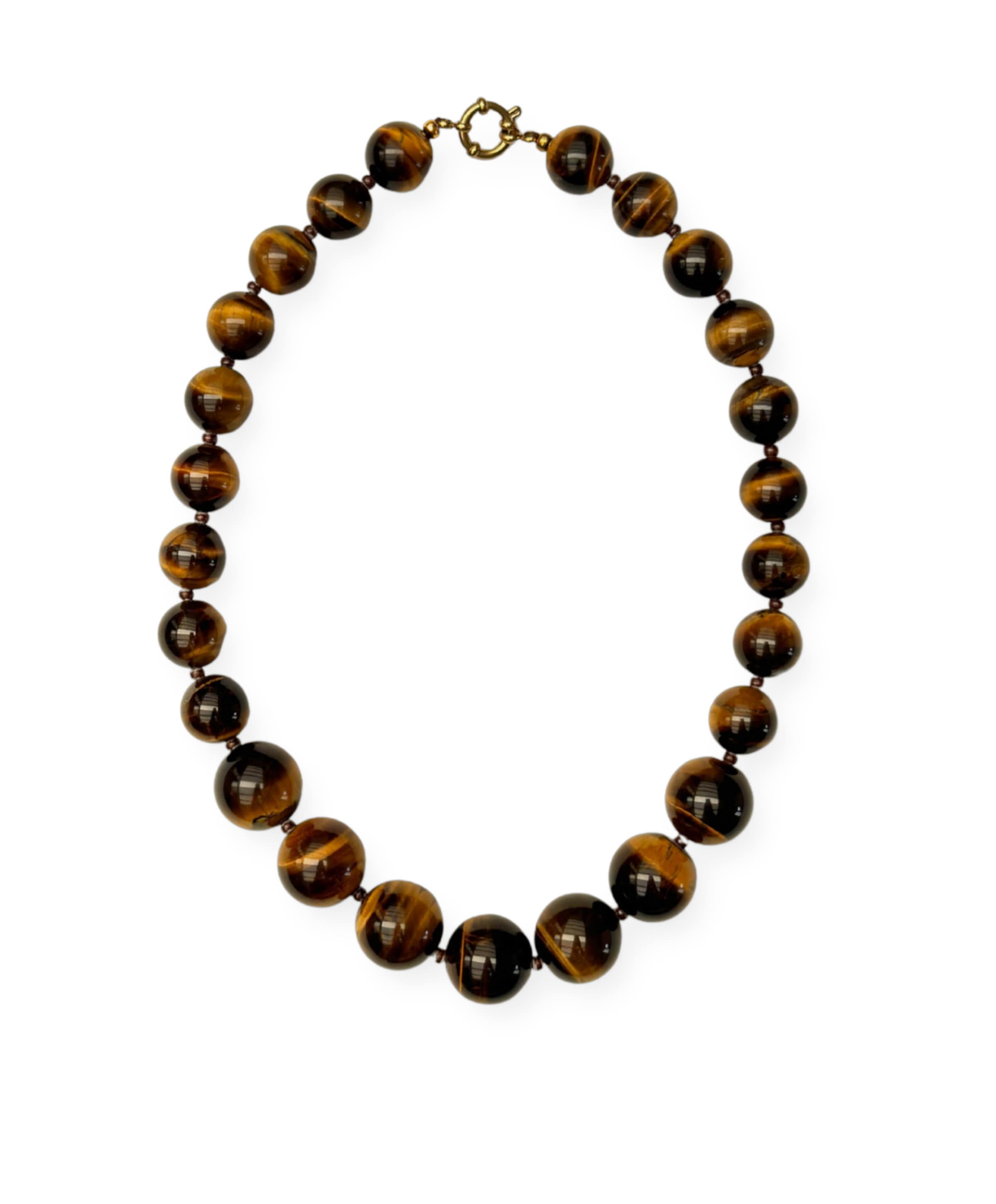Dames ketting bruin