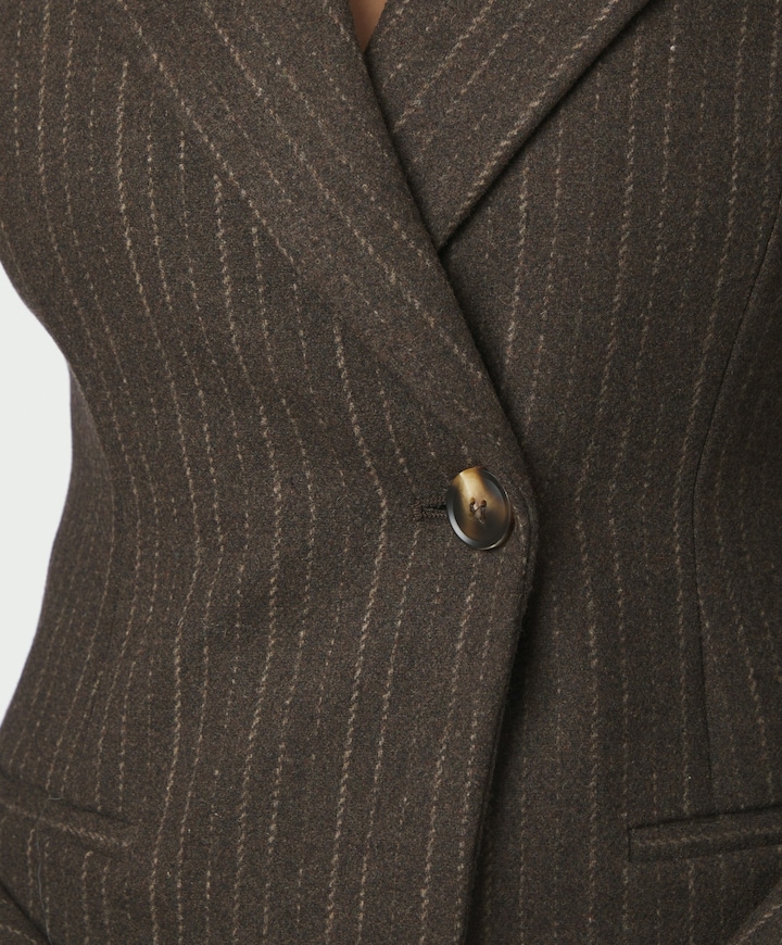 Dames blazer bruin
