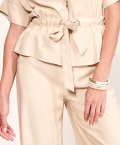 Dames blouse beige