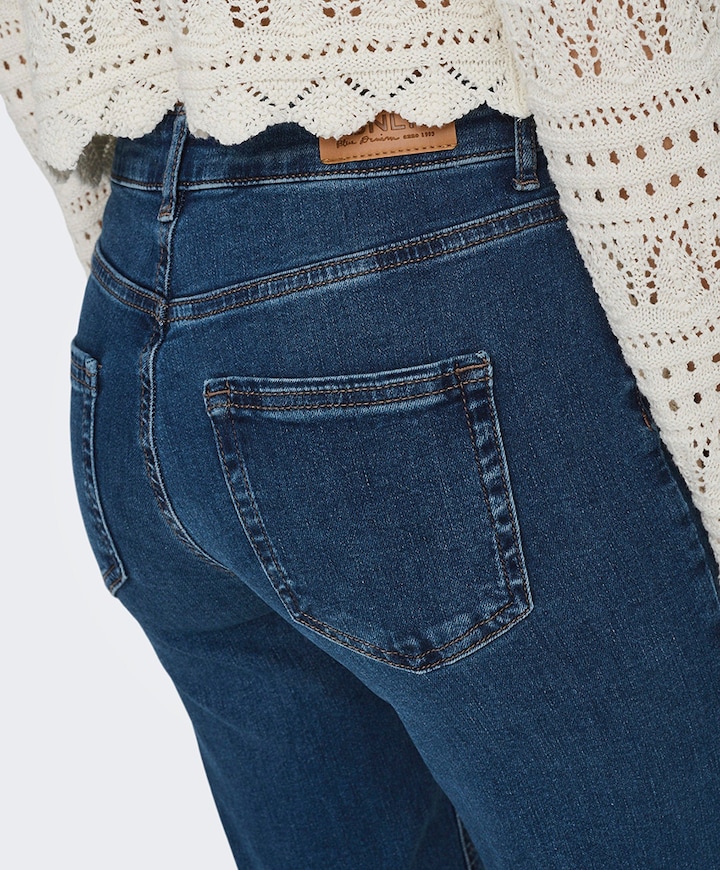 ONLBLUSH MID STRAIGHT jeans blauw