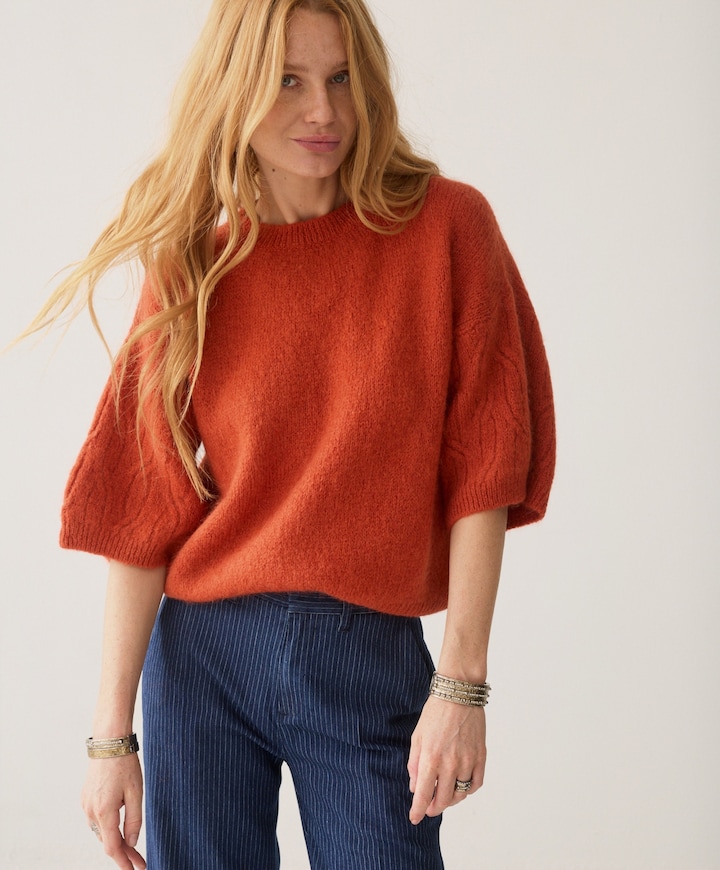 Dames trui oranje