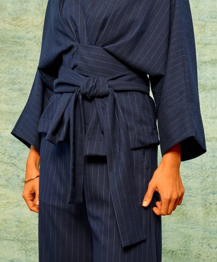 Dames blouse blauw
