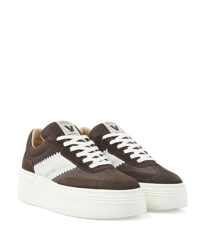 Isa Lou dames sneakers bruin