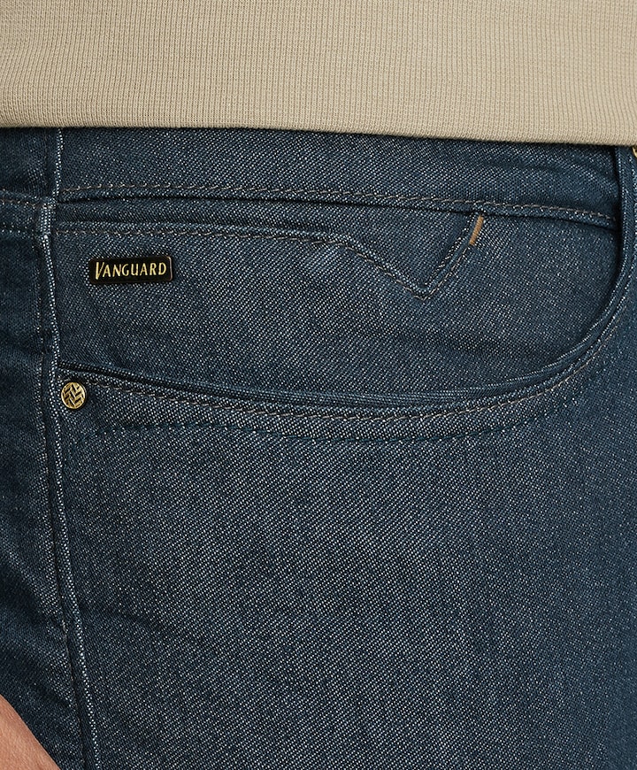 V850 RIDER RINSE TEAL jeans blauw