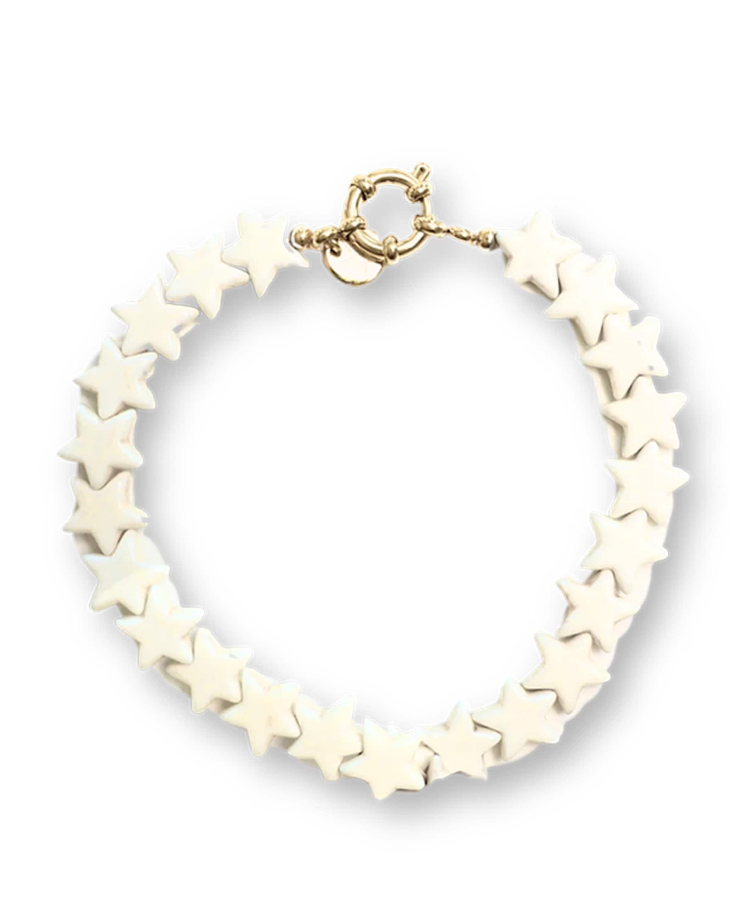Dames armband wit