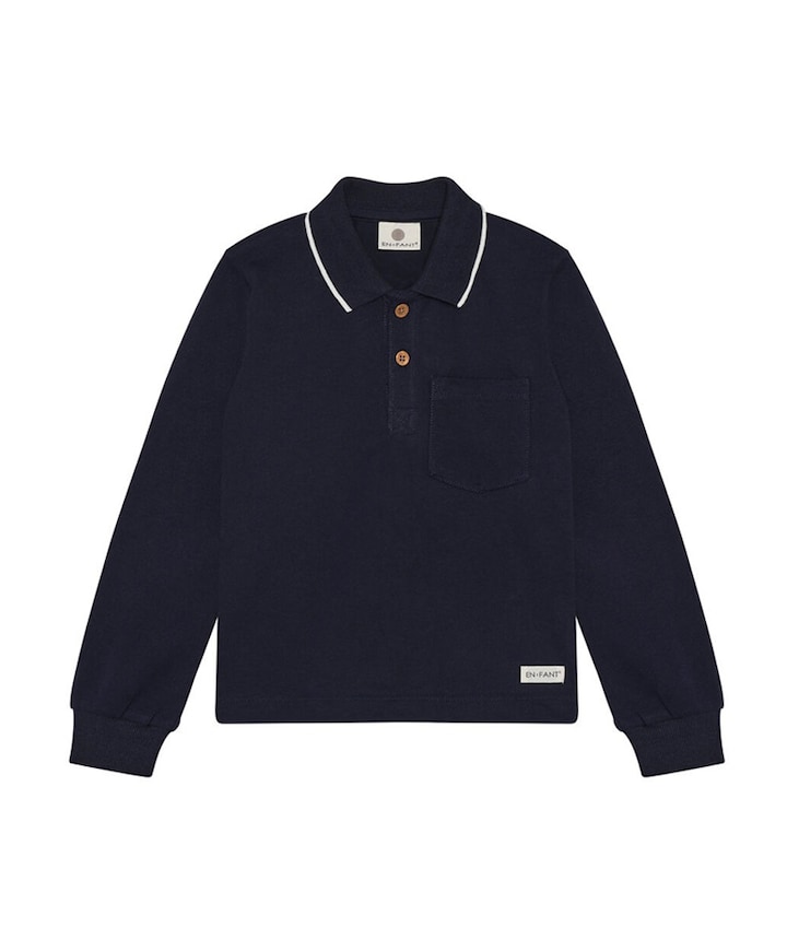 Jongens polo blauw