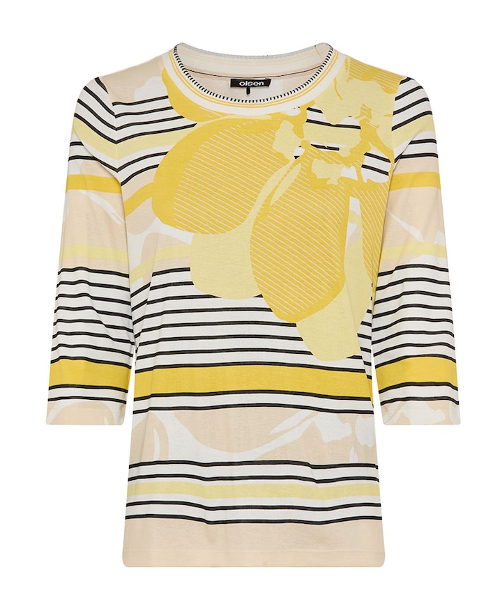 Dames longsleeve geel