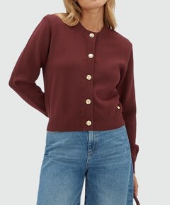 Dames vest bordeaux