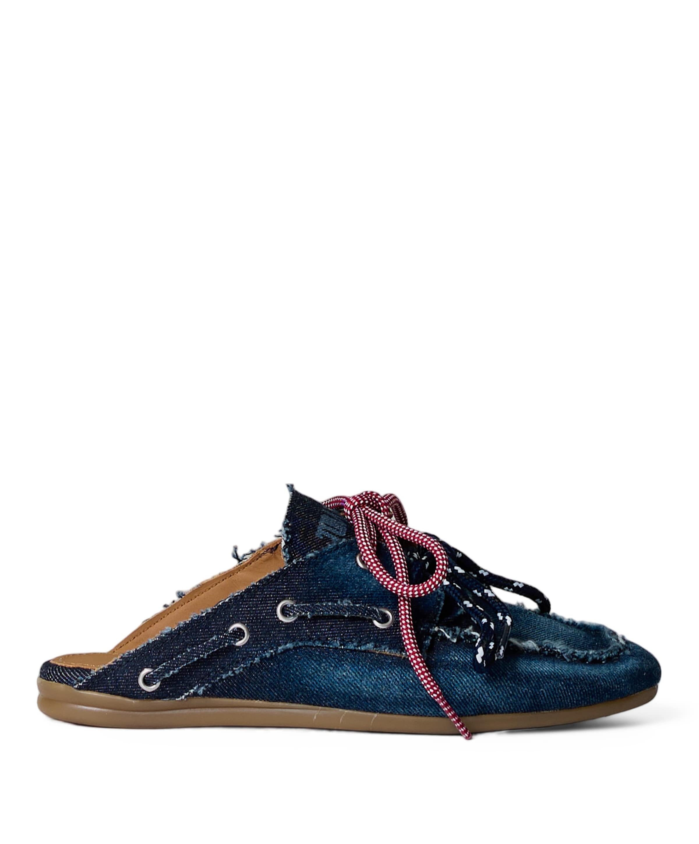 dames clogs blauw