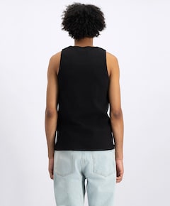 Heren singlet zwart
