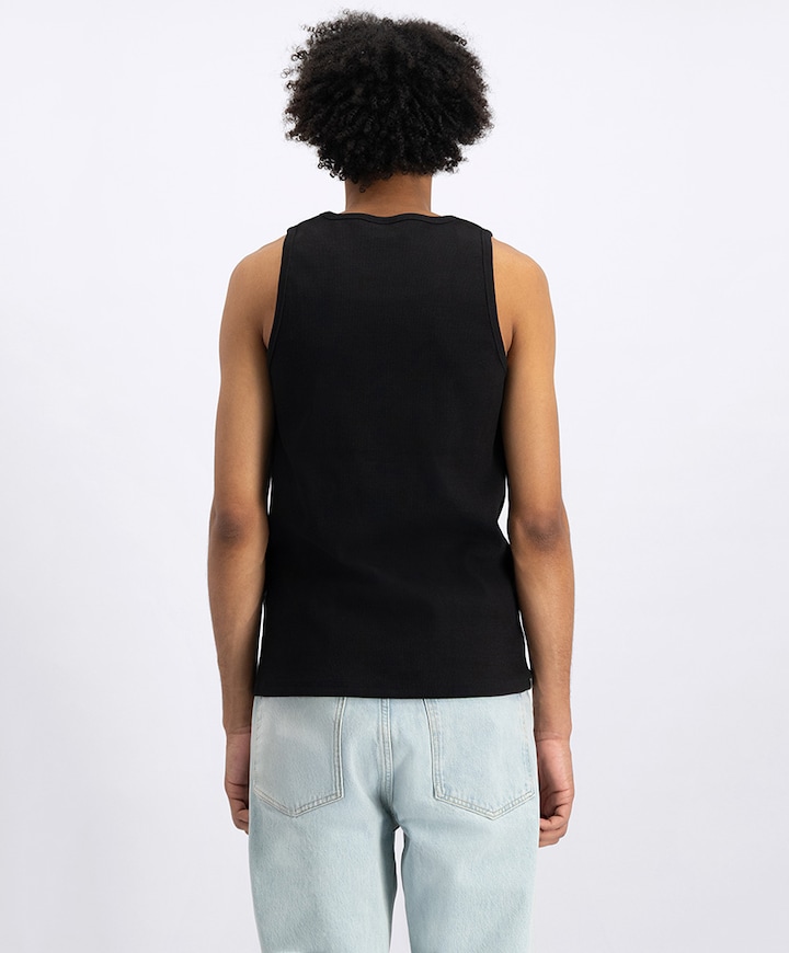 Heren singlet zwart