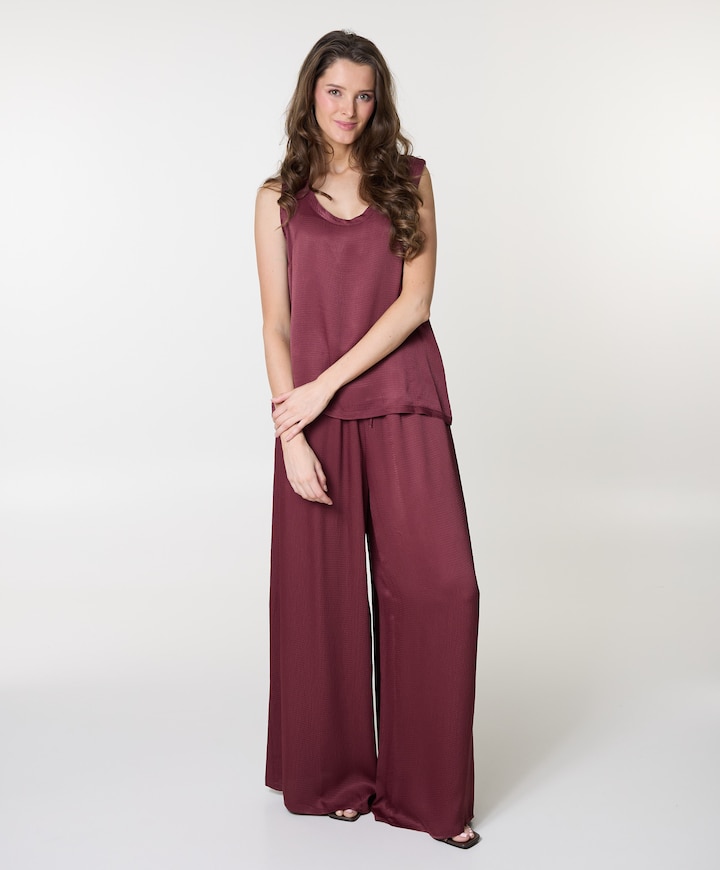 dames broek bordeaux