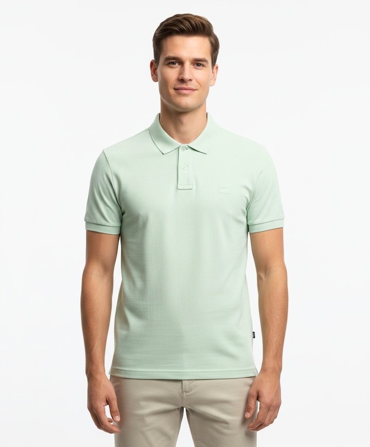 Heren polo groen