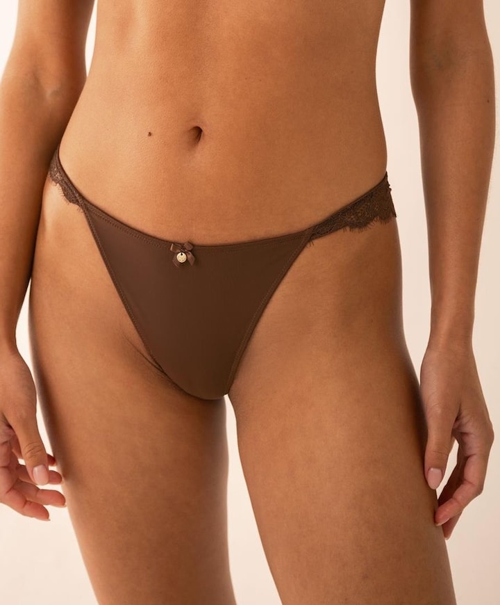 Dames slip bruin