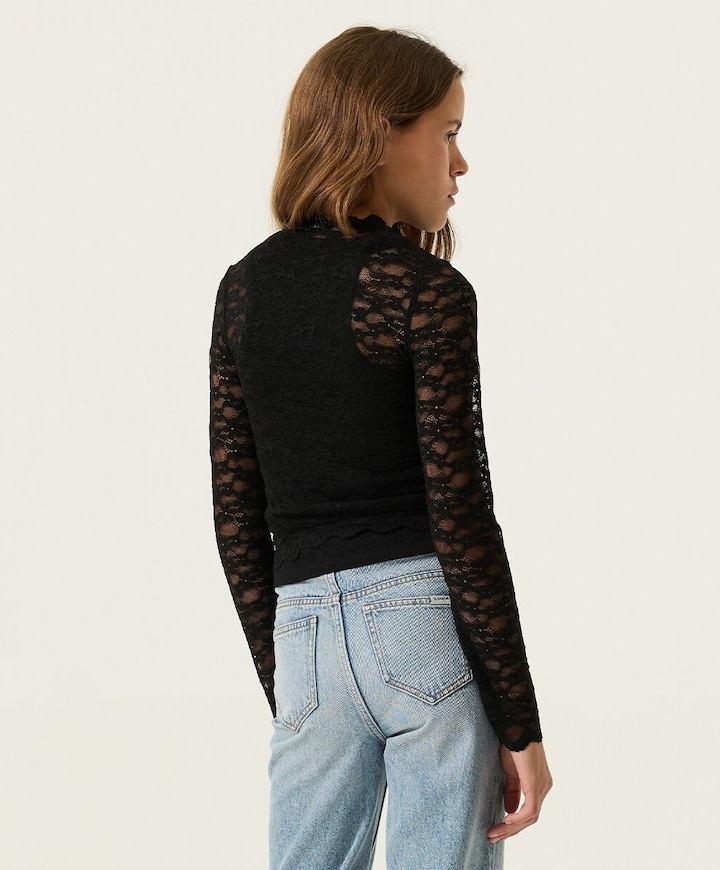 Meisjes longsleeve zwart