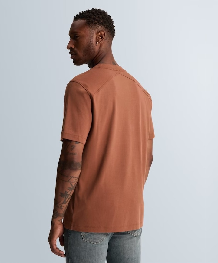 Heren T-shirt brique