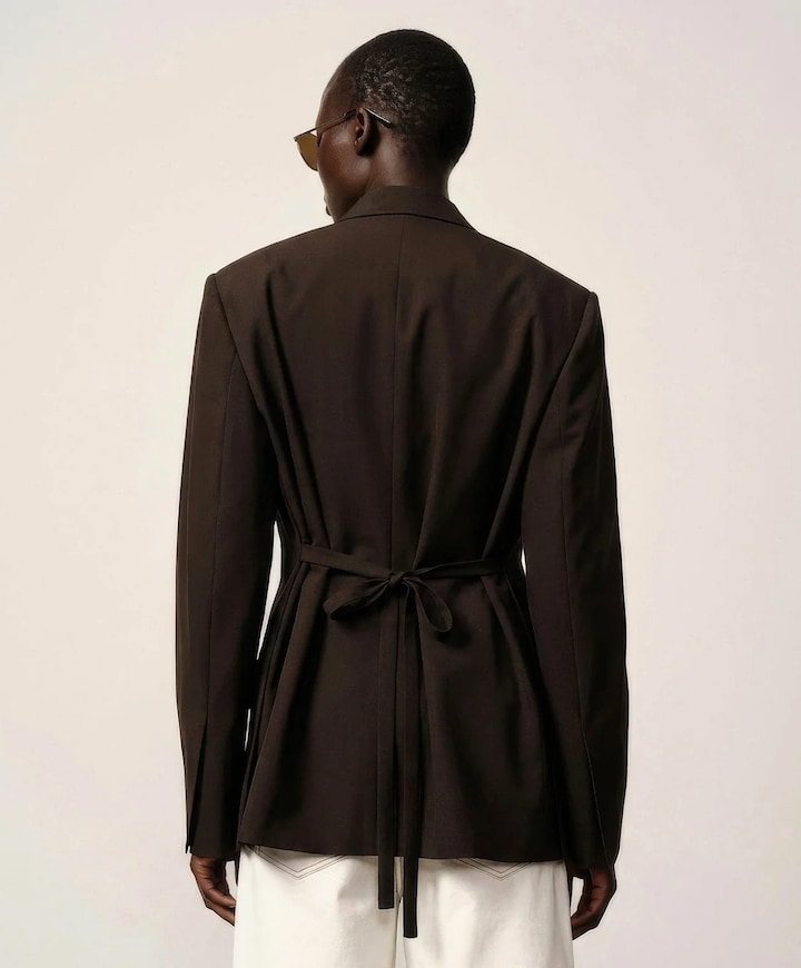 Dames blazer bruin