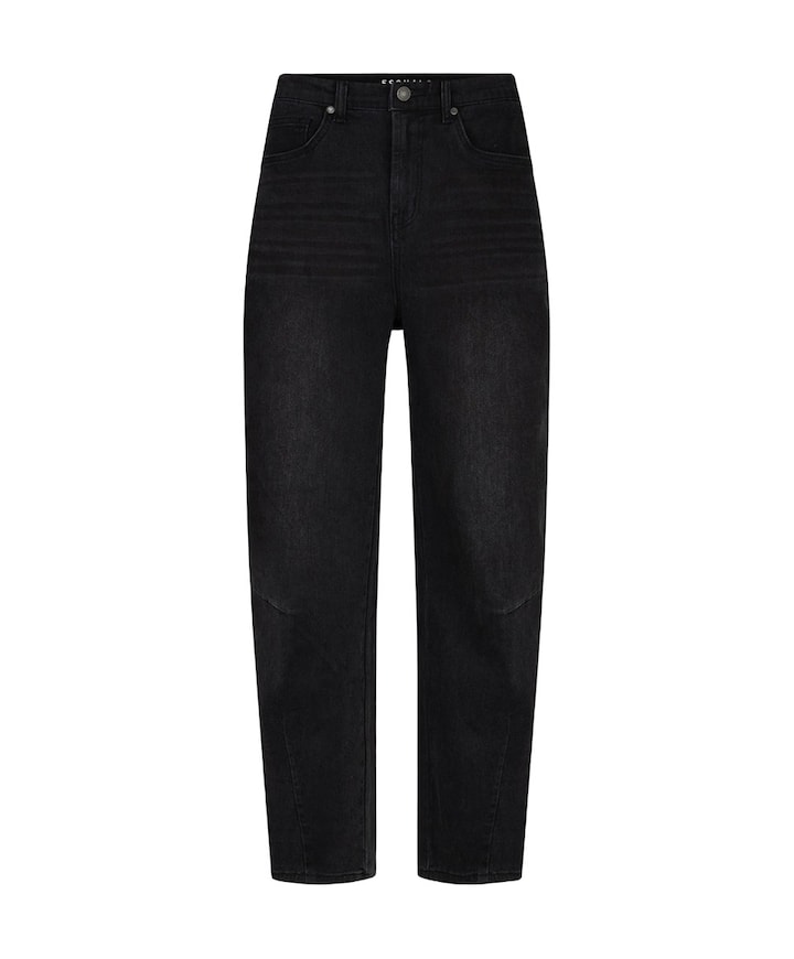 Barrel denim dames jeans bordeaux