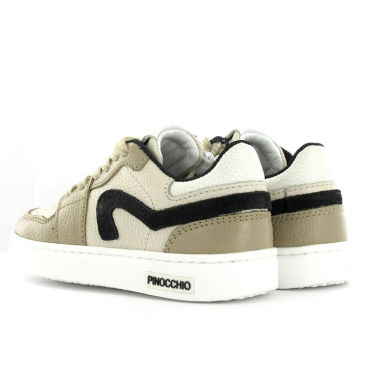 jongens veterschoenen beige