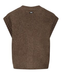Meisjes vest bruin