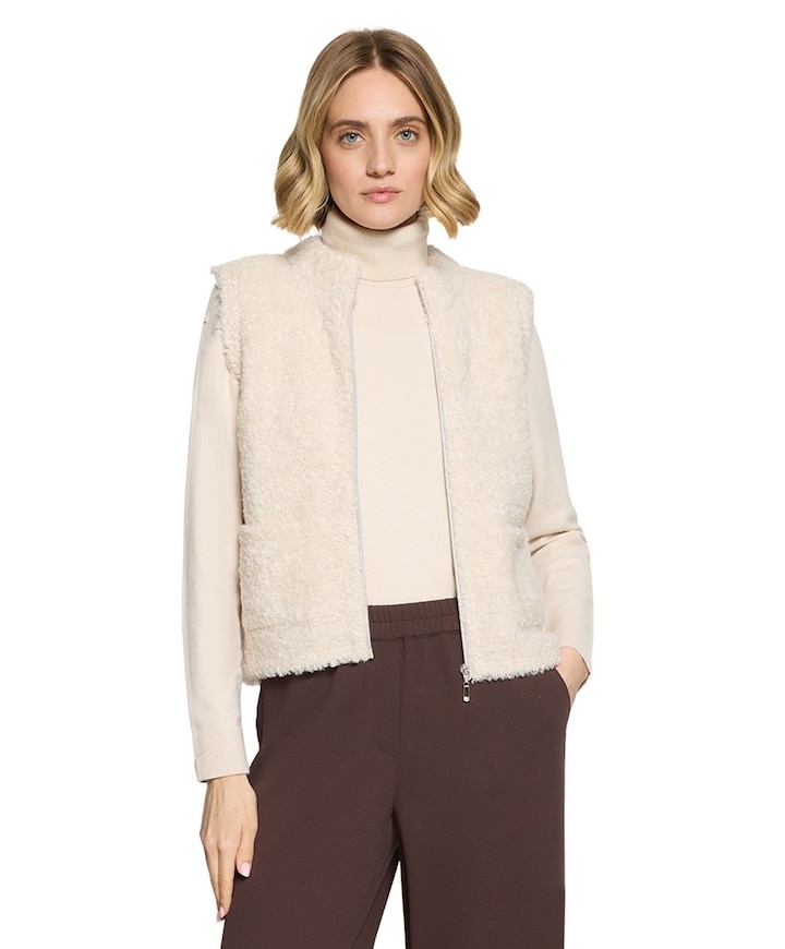 Dames bodywarmer beige
