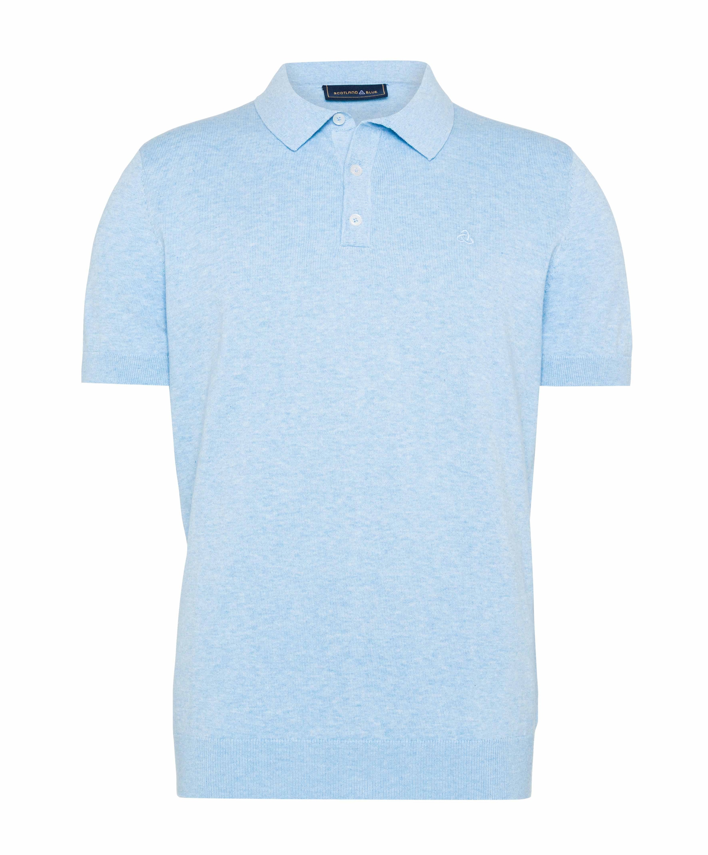 Heren polo blauw